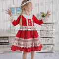 JannyBB design red lace boutique Christmas dress